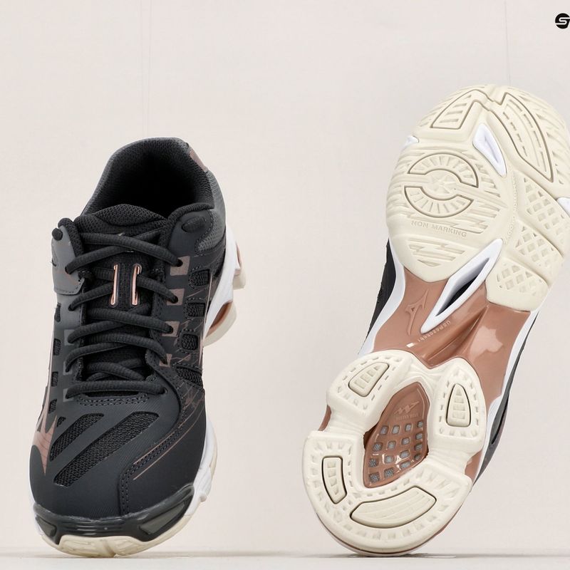 Buty do siatkówki damskie Mizuno Wave Voltage Ebony/Rose/Quiet Shade V1GC216035 13