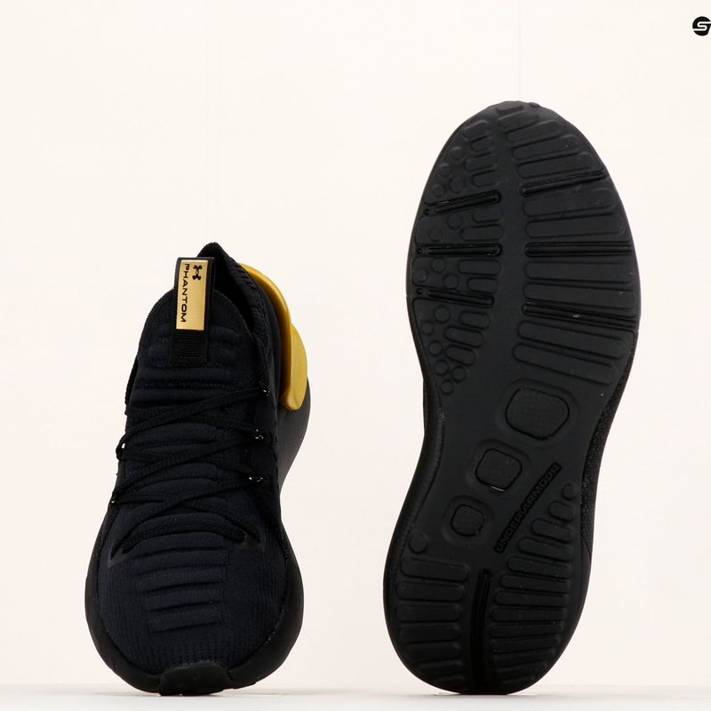 Buty do biegania męskie Under Armour Hovr Phantom 3 Mtlc black/black/metallic gold 11