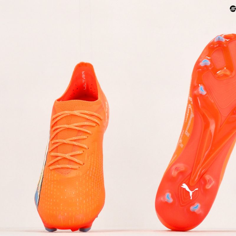 Buty piłkarskie męskie PUMA Ultra Ultimate FG/AG ultra orange/puma white/blue glimmer 11