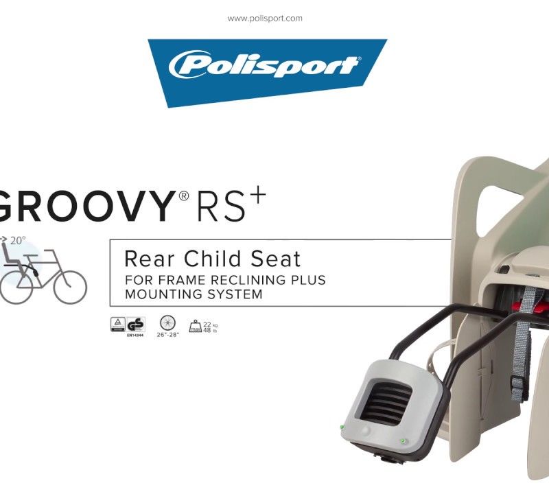 Fotelik rowerowy Polisport Groovy RS+ black/dark grey 8