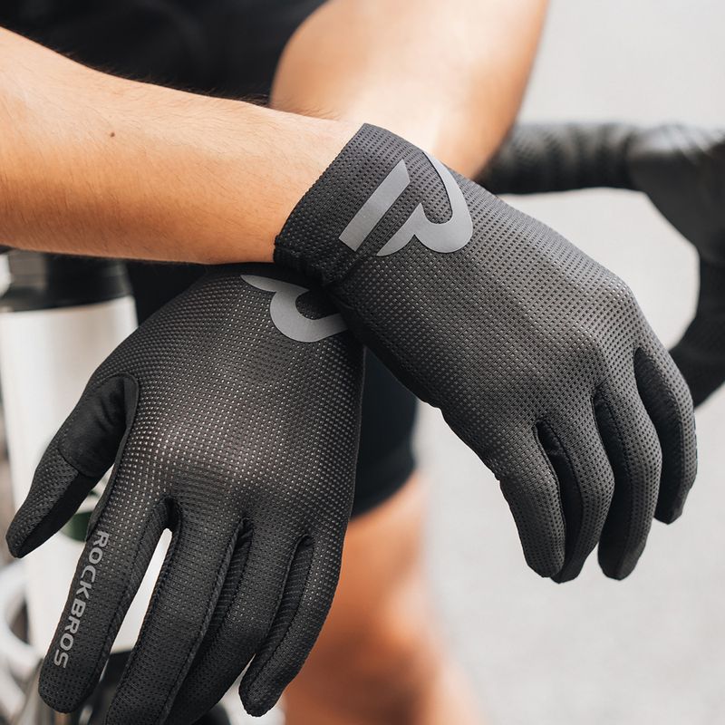 Rękawiczki rowerowe Rockbros Full-finger S407-1 black 2