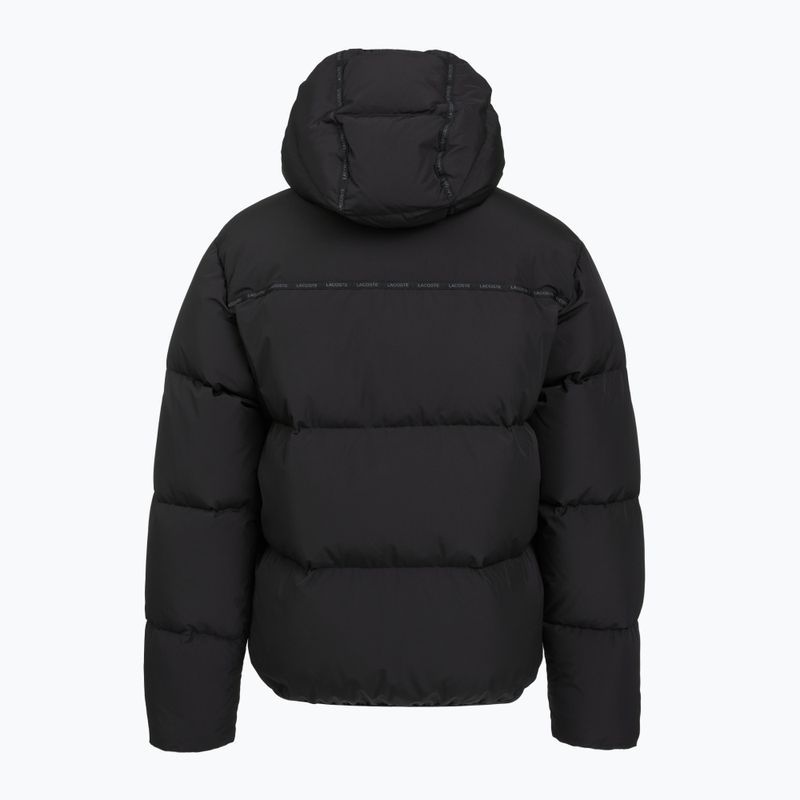 Kurtka zimowa Lacoste BH2608 Hooded black 2