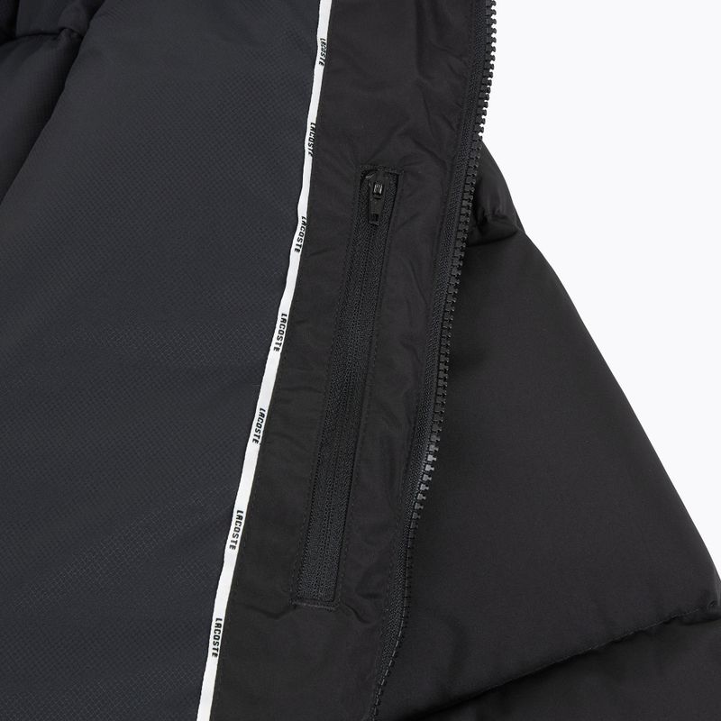 Kurtka zimowa Lacoste BH2608 Hooded black 5