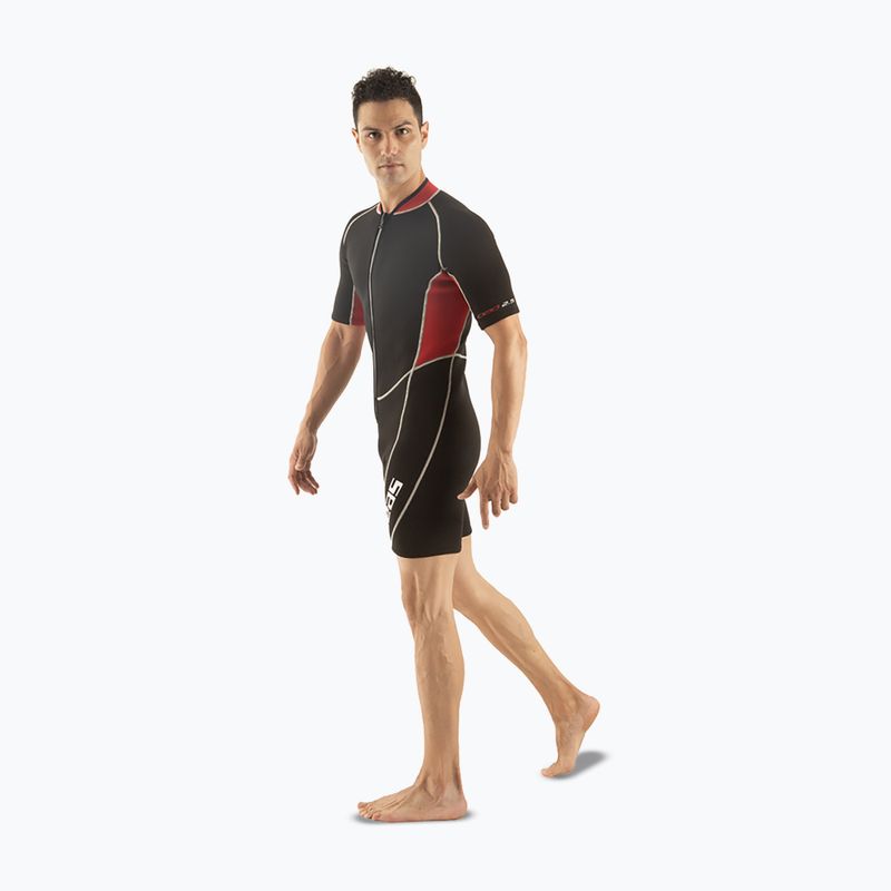 Pianka do pływania męska SEAC Shorty Ciao 2,5 mm black/red 4