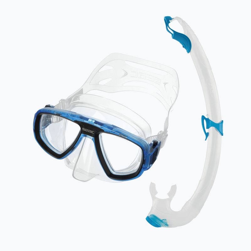 Zestaw do snorkelingu SEAC Extreme light blue