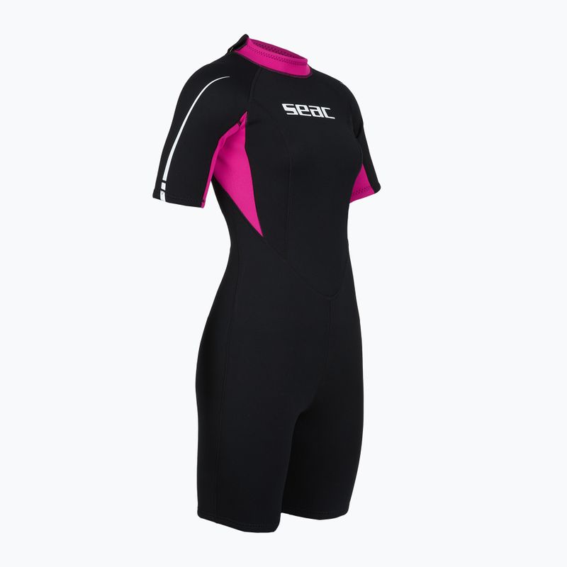 Pianka do pływania damska SEAC Shorty Relax 2.2 mm black/pink