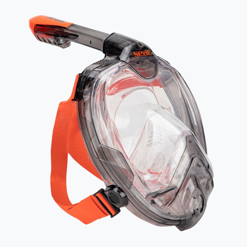 Maska pełnotwarzowa do snorkelingu SEAC Libera black/orange