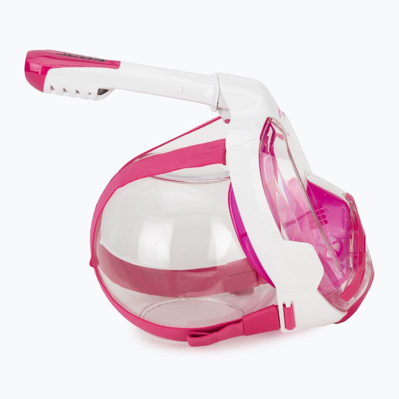 Maska pełnotwarzowa do snorkelingu SEAC Magica white/pink 3