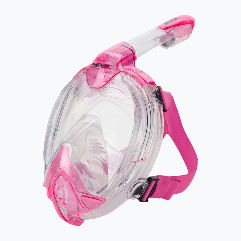 Maska pełnotwarzowa do snorkelingu SEAC Libera transparent/pink 5