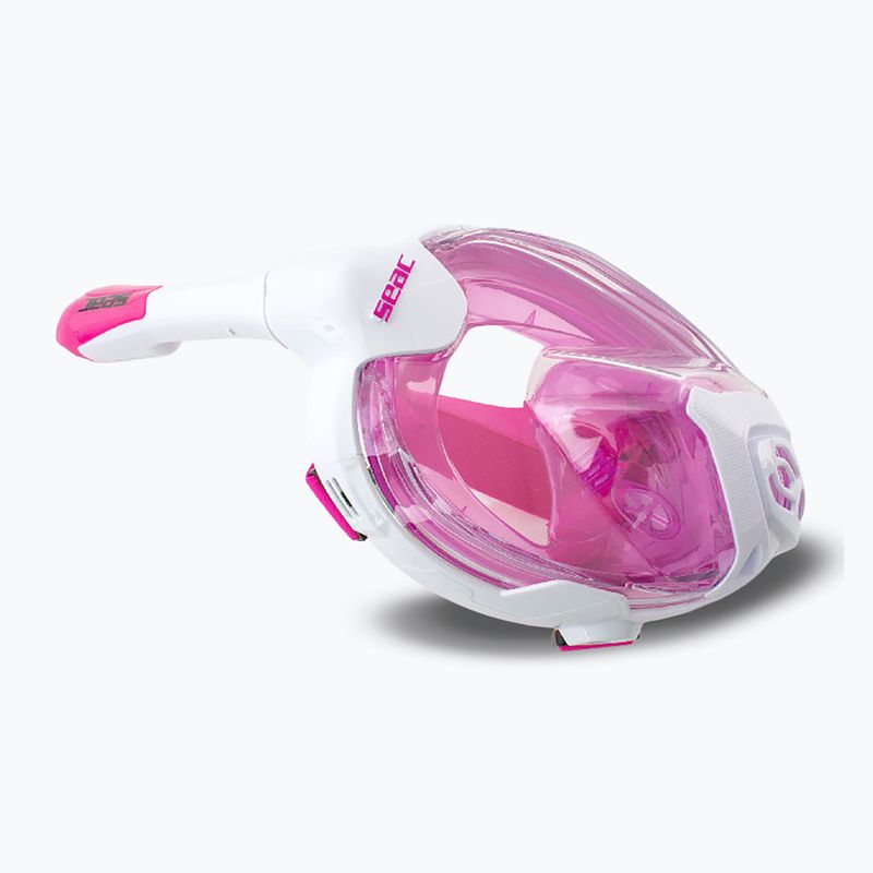 Maska pełnotwarzowa dla dzieci SEAC Magica White/Pink 3