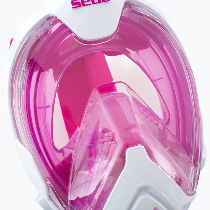 Maska pełnotwarzowa dla dzieci SEAC Magica White/Pink 4