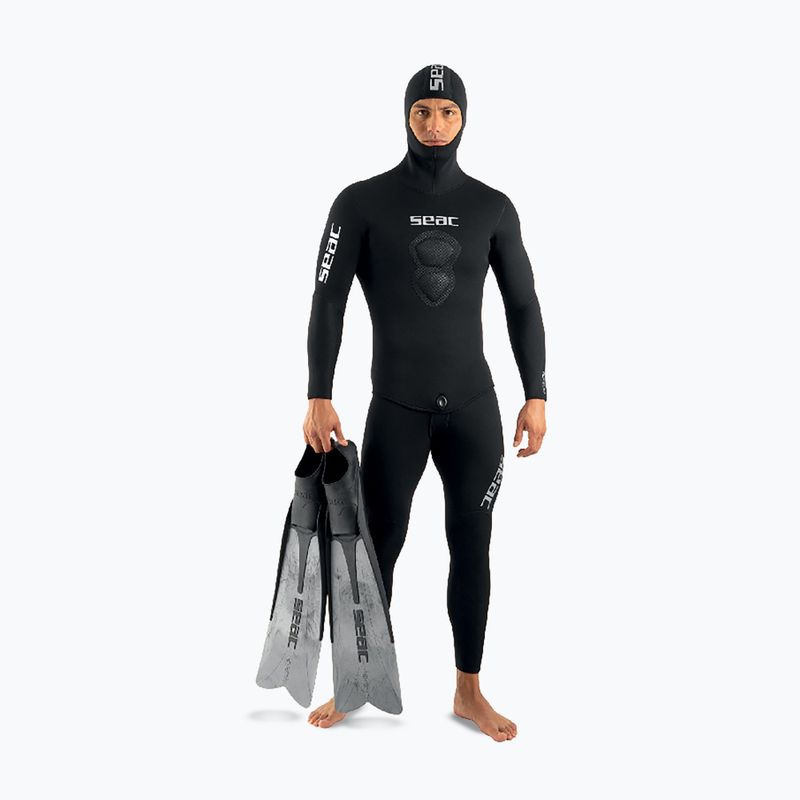 Pianka do nurkowania męska SEAC Royal 7 mm Long John+Jacket black 2
