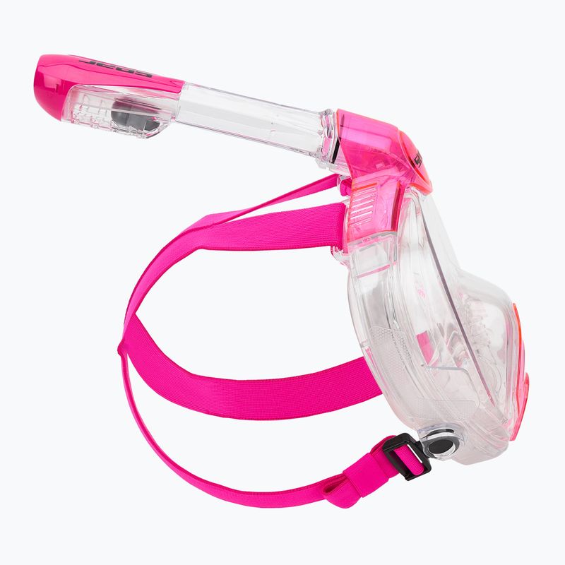 Maska pełnotwarzowa do snorkelingu dziecięca SEAC Magica black silicone/pink 3