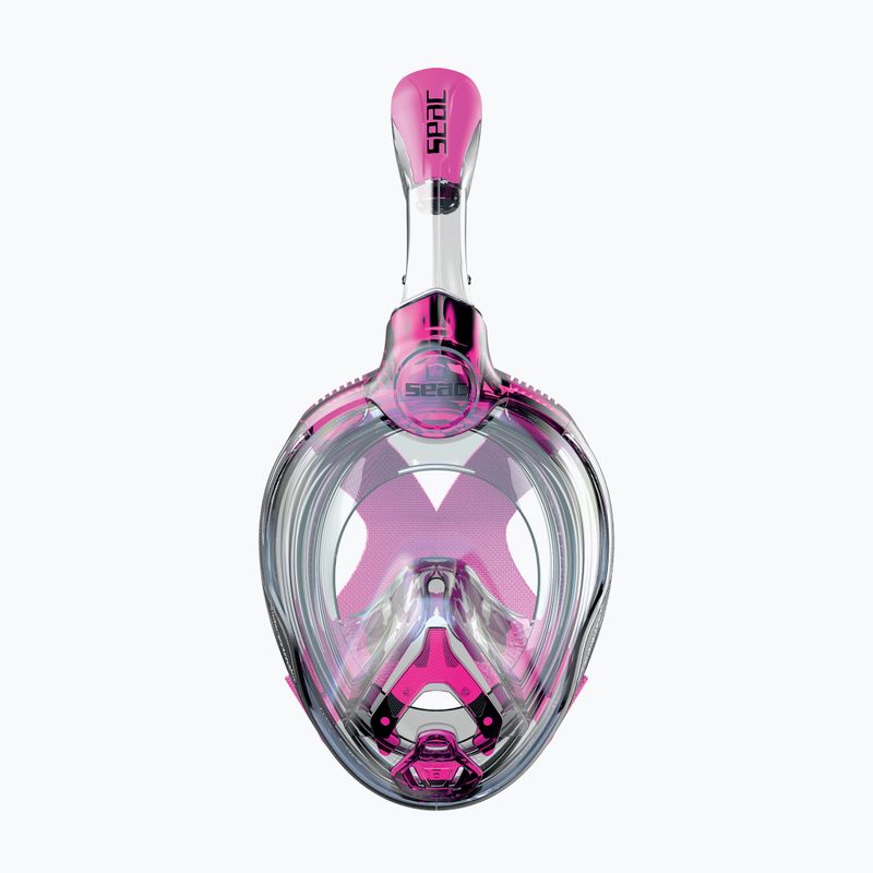 Maska pełnotwarzowa do snorkelingu dziecięca SEAC Magica black silicone/pink 2