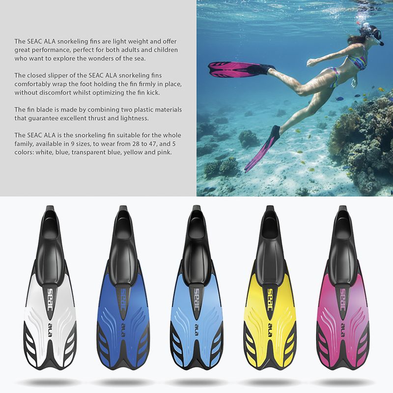 Płetwy do snorkelingu SEAC Ala aquamarine 10
