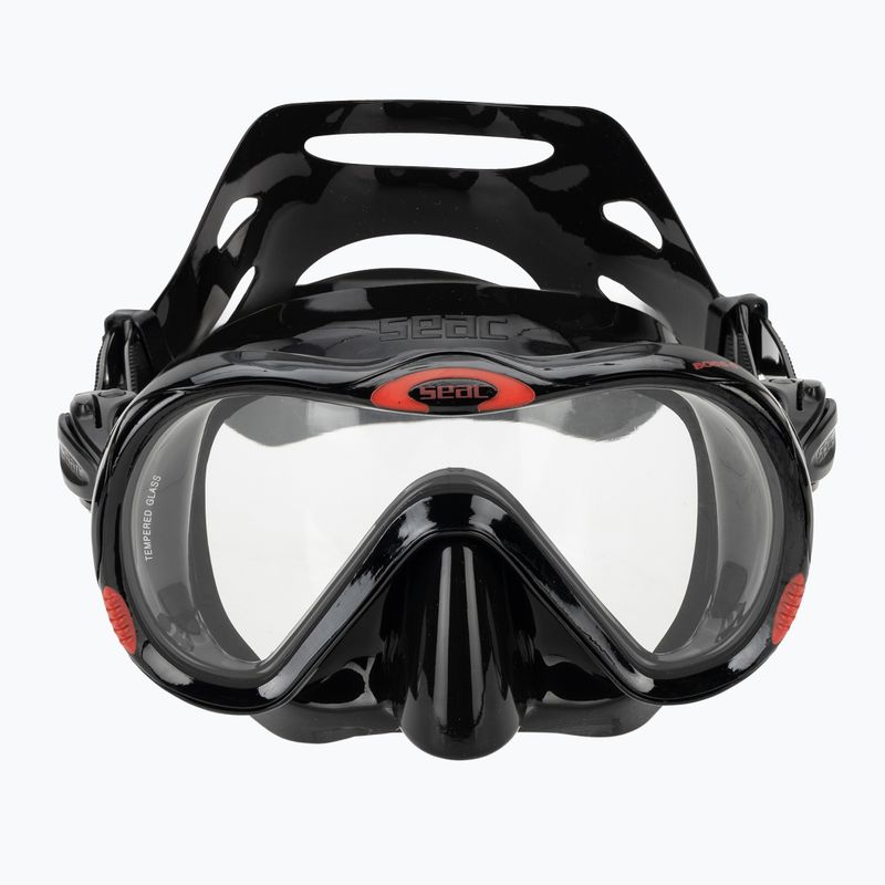 Maska do snorkelingu Seac Boss black/red 2