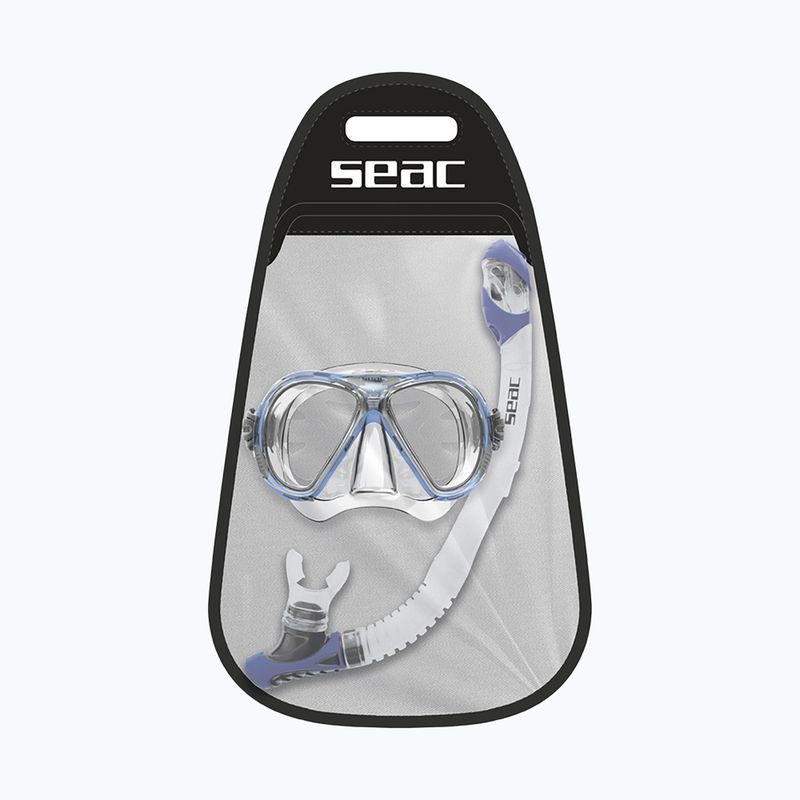 Zestaw do snorkelingu SEAC Iena Dry Set blue 2