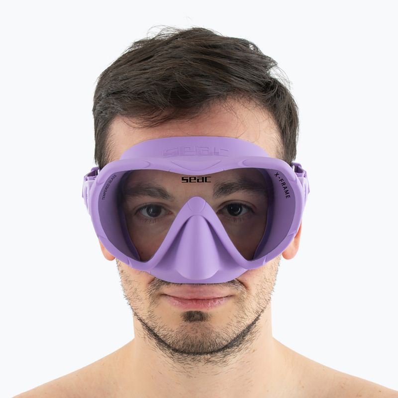 Maska do nurkowania SEAC X-Frame lilac 7