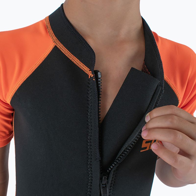 Pianka do pływania dziecięca SEAC Dolphin Shorty 1,5 mm black/orange 5