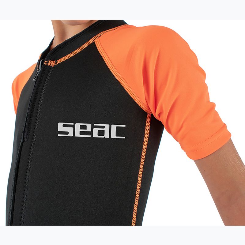 Pianka do pływania dziecięca SEAC Dolphin Shorty 1,5 mm black/orange 7