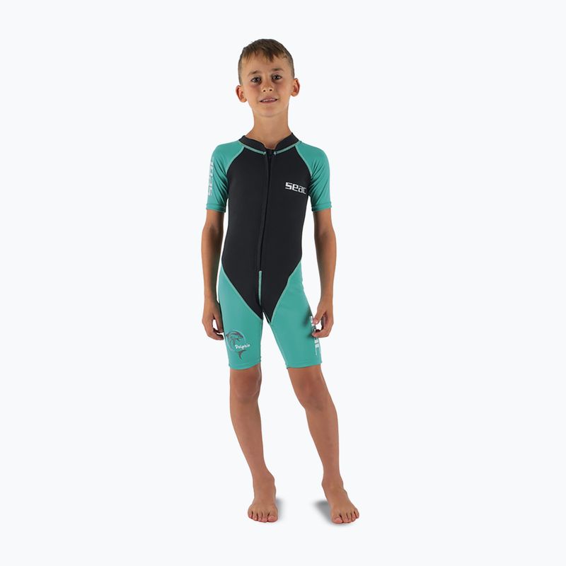 Pianka do pływania dziecięca SEAC Dolphin Shorty 1,5 mm black/tiffany