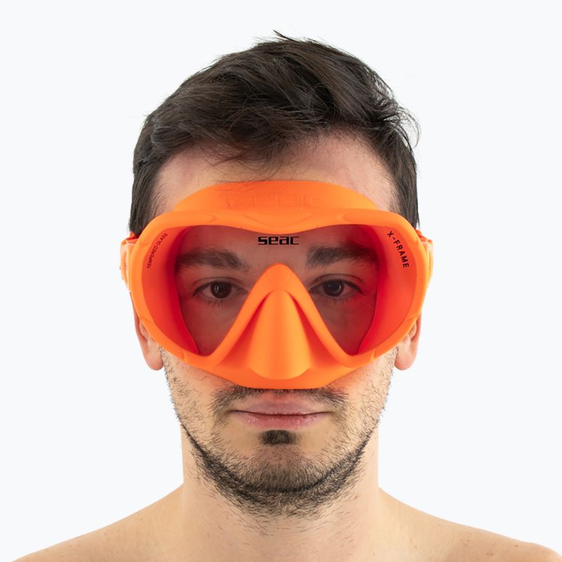 Maska do nurkowania SEAC X-Frame orange 8