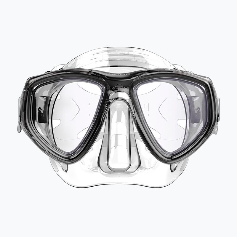 Maska do nurkowania SEAC Clear Antifog transparent black 4