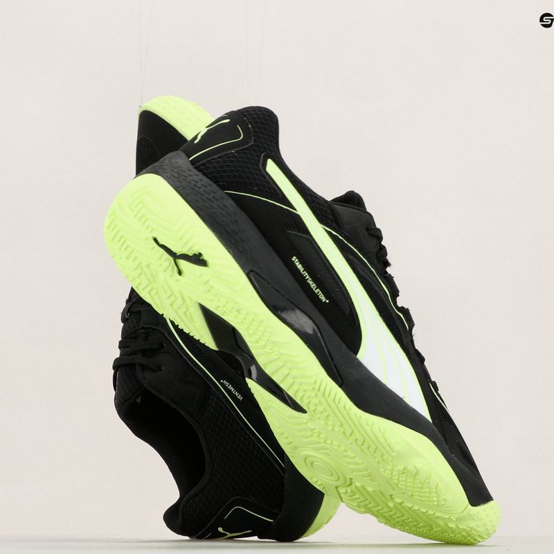 Buty do piłki ręcznej męskie PUMA Solarstrike II puma black/puma white/fizzy light 14
