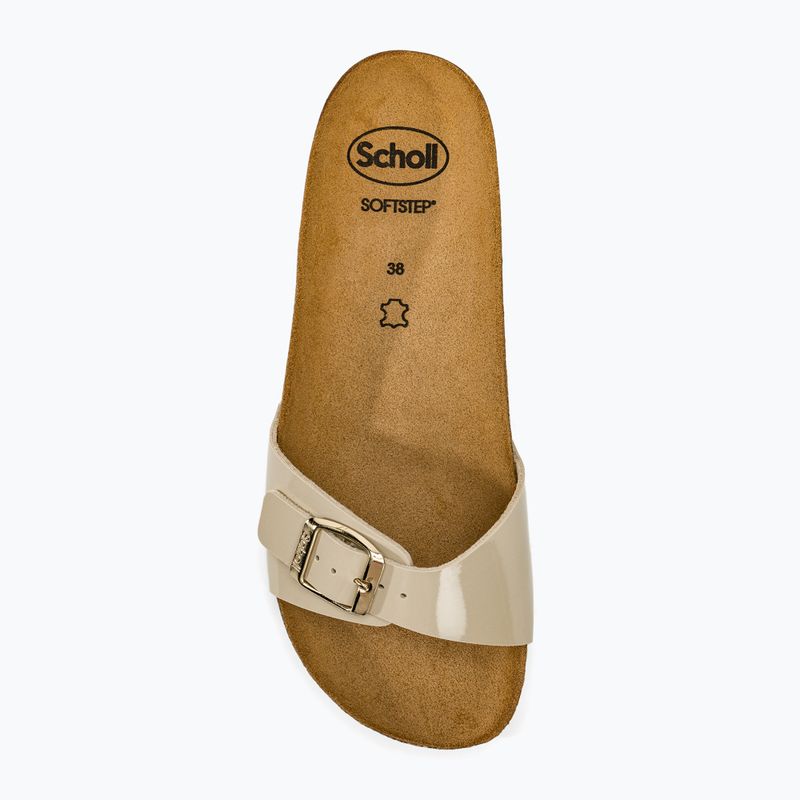 Klapki damskie Scholl Estelle Patsynth beige 5