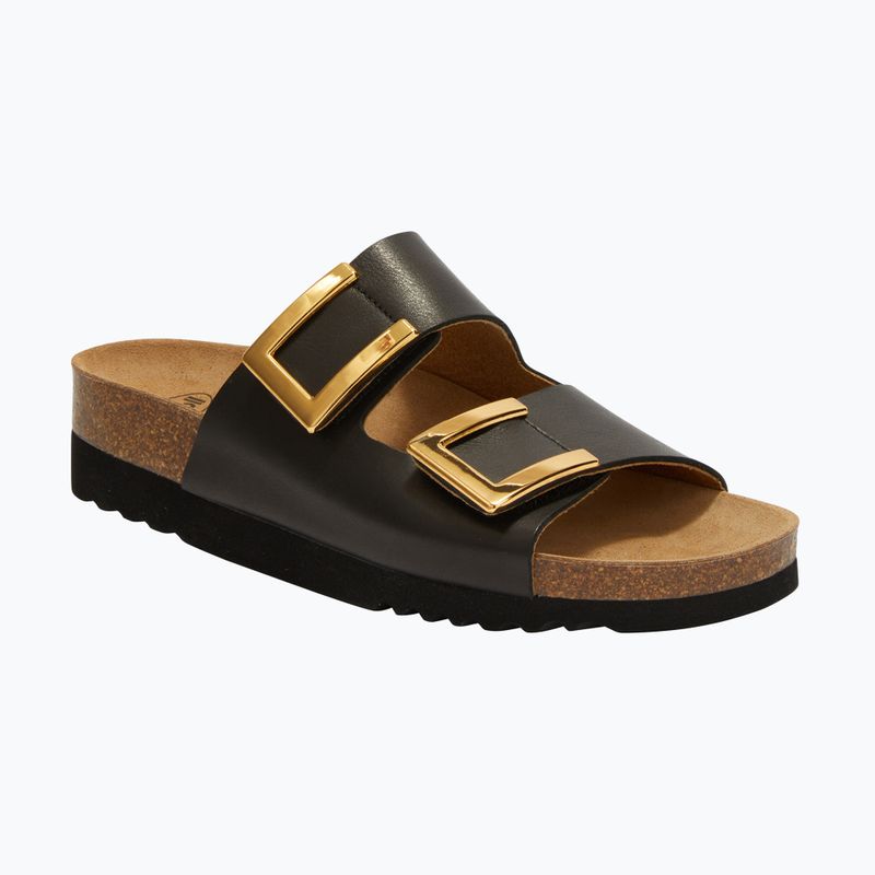 Klapki damskie Scholl Montery 2 Straps Ad Med black