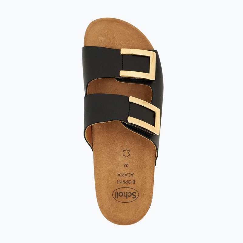 Klapki damskie Scholl Montery 2 Straps Ad Med black 4