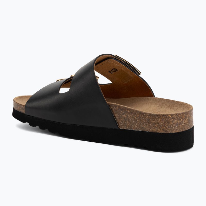 Klapki damskie Scholl Montery 2 Straps Ad Med black 3