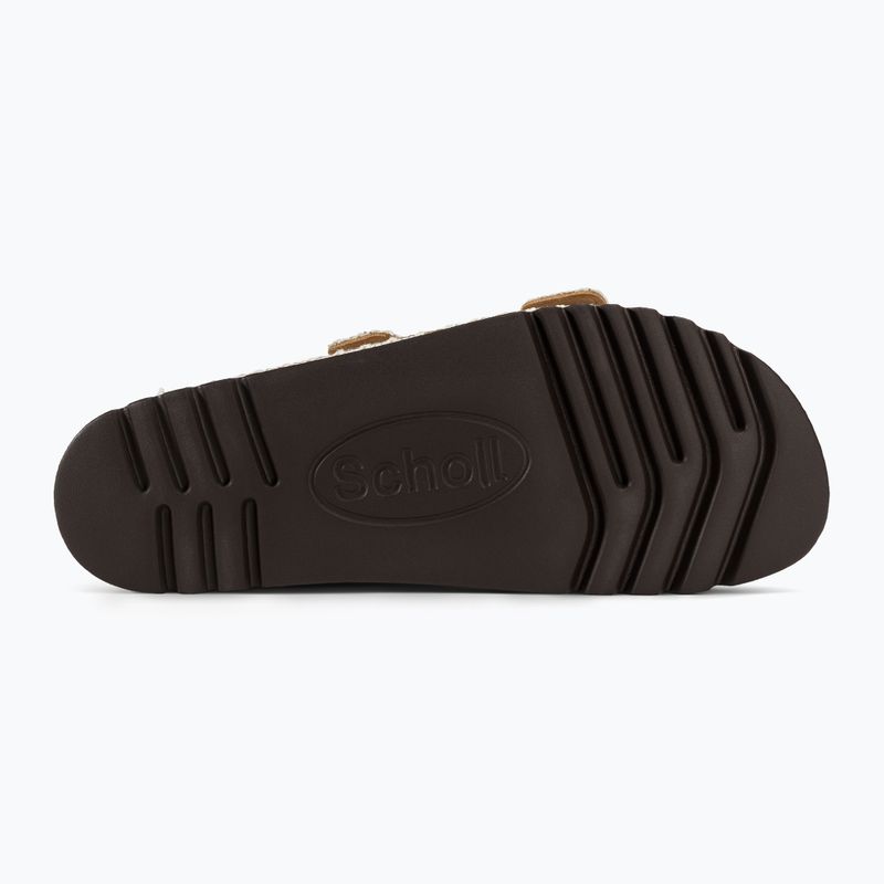 Klapki damskie Scholl Noelle Raf Te white 4
