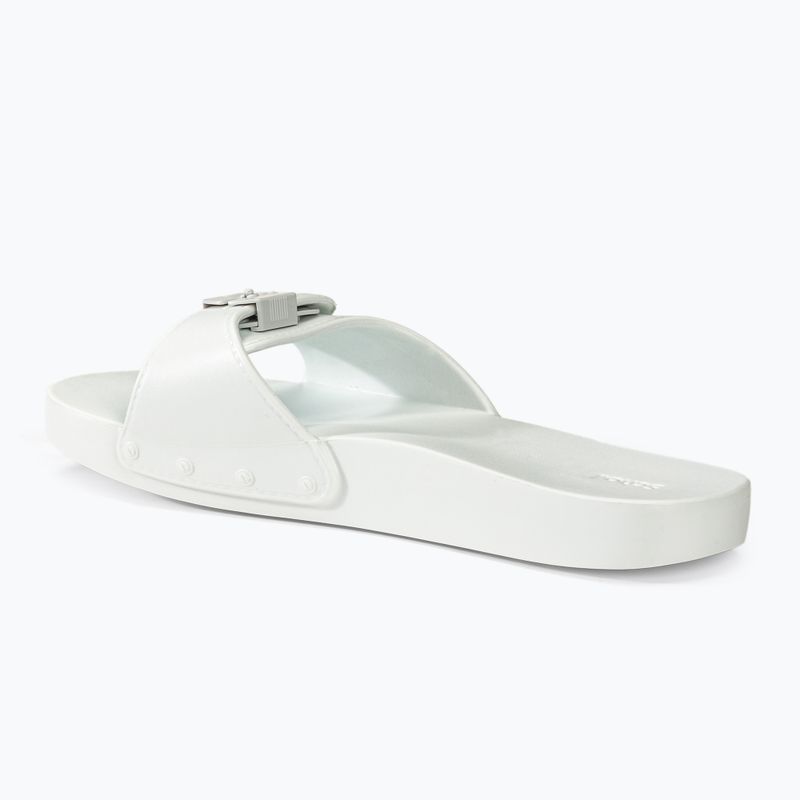Klapki damskie Scholl Pescura Flat Aqua Eva off white 3