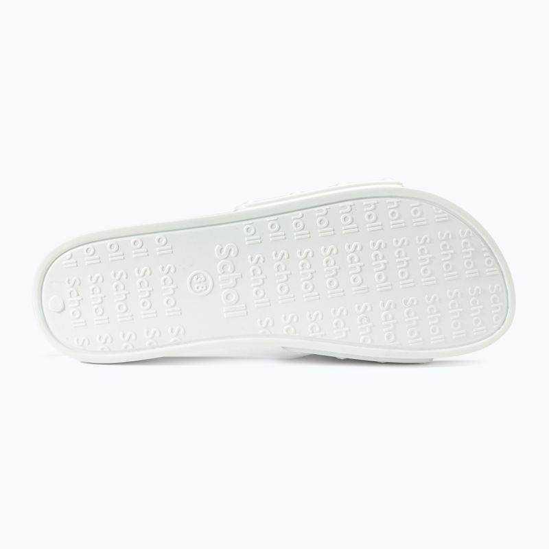 Klapki damskie Scholl Pescura Flat Aqua Eva off white 4