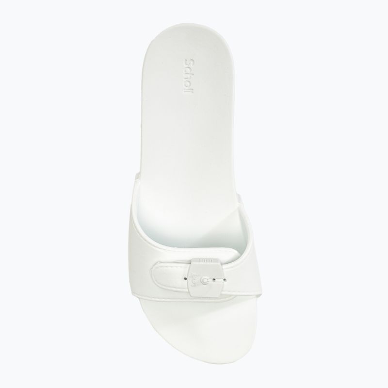 Klapki damskie Scholl Pescura Flat Aqua Eva off white 5