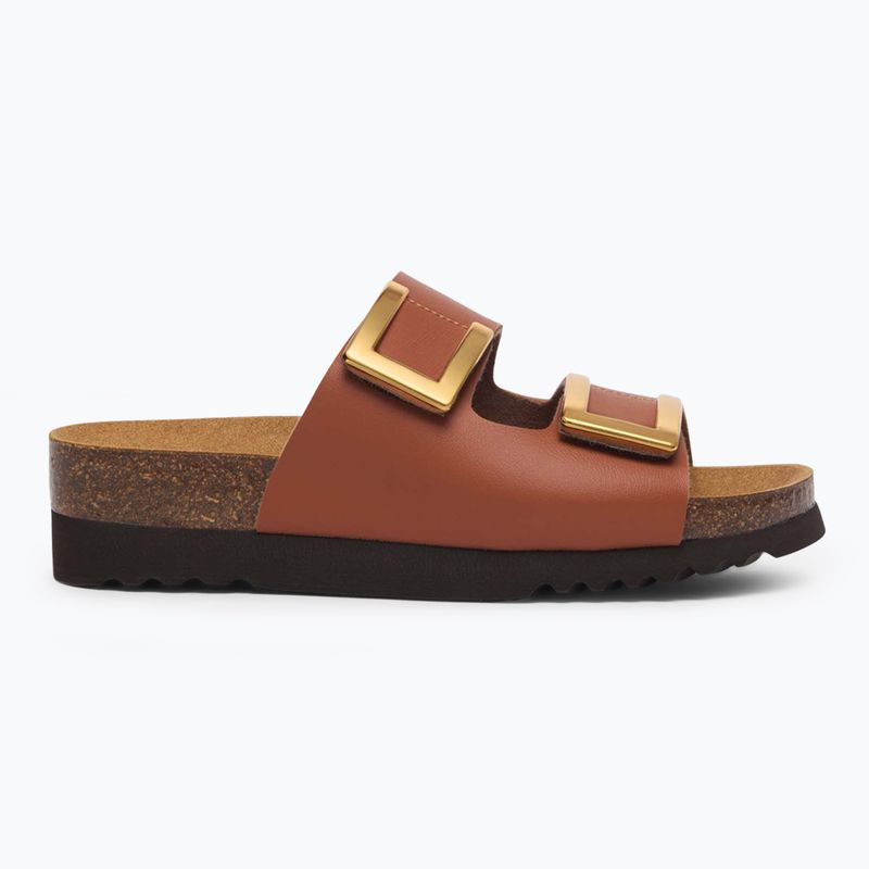 Klapki damskie Scholl Monterey 2 Straps Ad Med camel 2