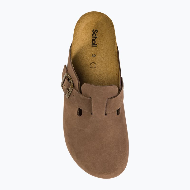 Klapki damskie Scholl Fae Nub light brown 5