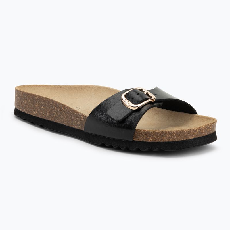 Klapki damskie Scholl Estelle Laminated black