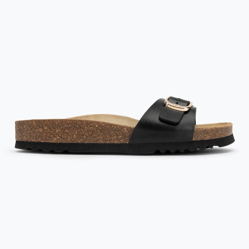Klapki damskie Scholl Estelle Laminated black 2