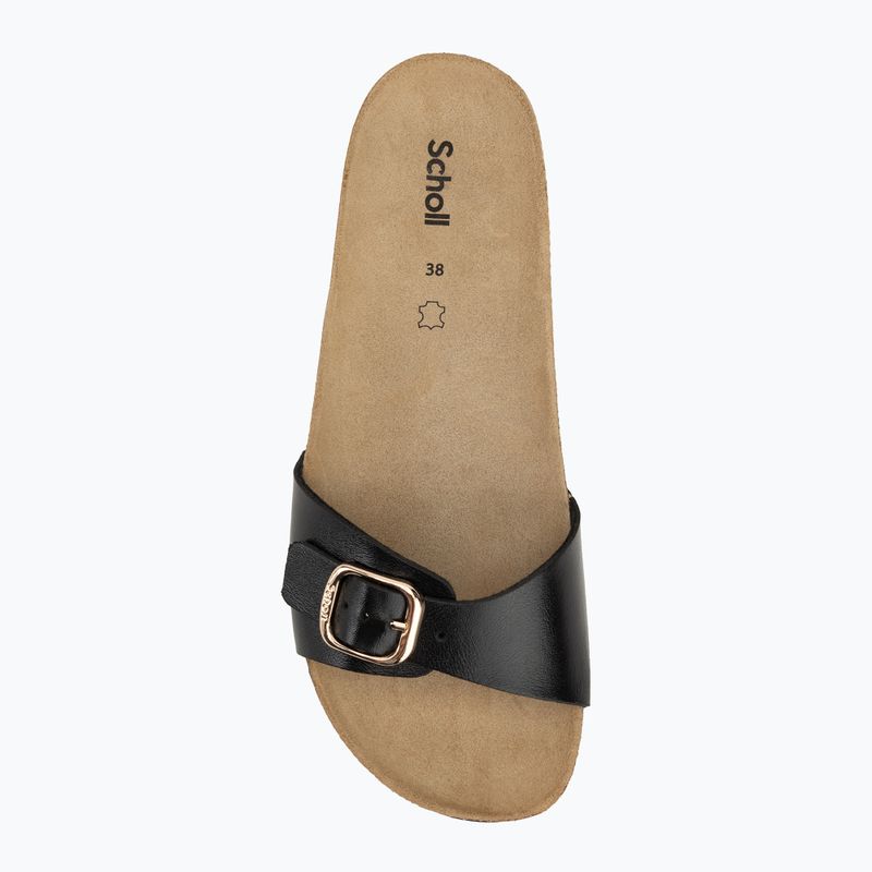 Klapki damskie Scholl Estelle Laminated black 5