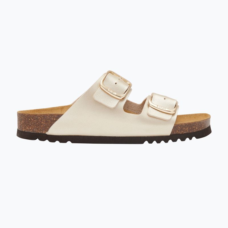 Klapki damskie Scholl Josephine Metal light gold