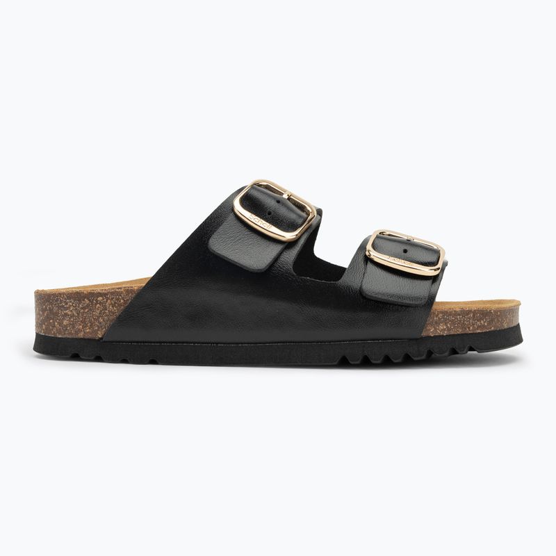 Klapki damskie Scholl Josephine Laminated black 2