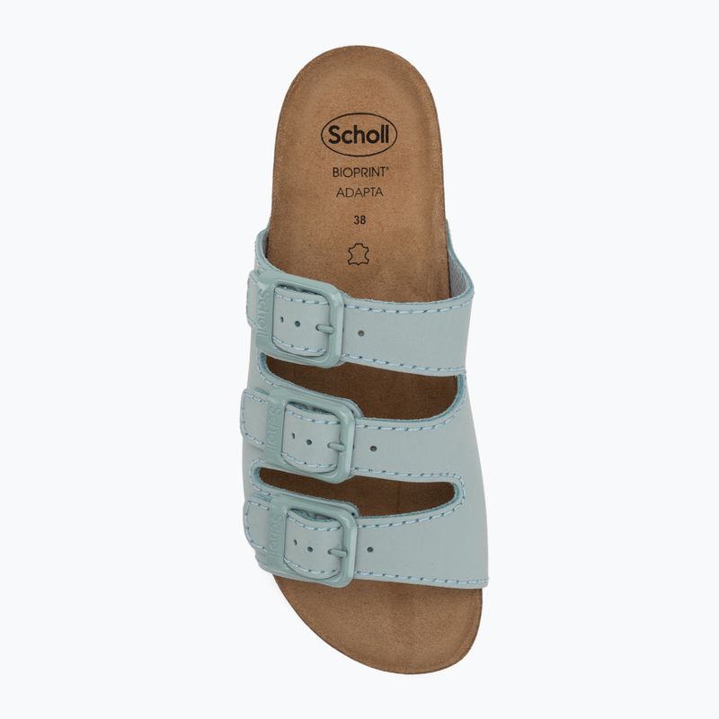 Klapki damskie Scholl Rio Wedge Ad Med pale blue 5