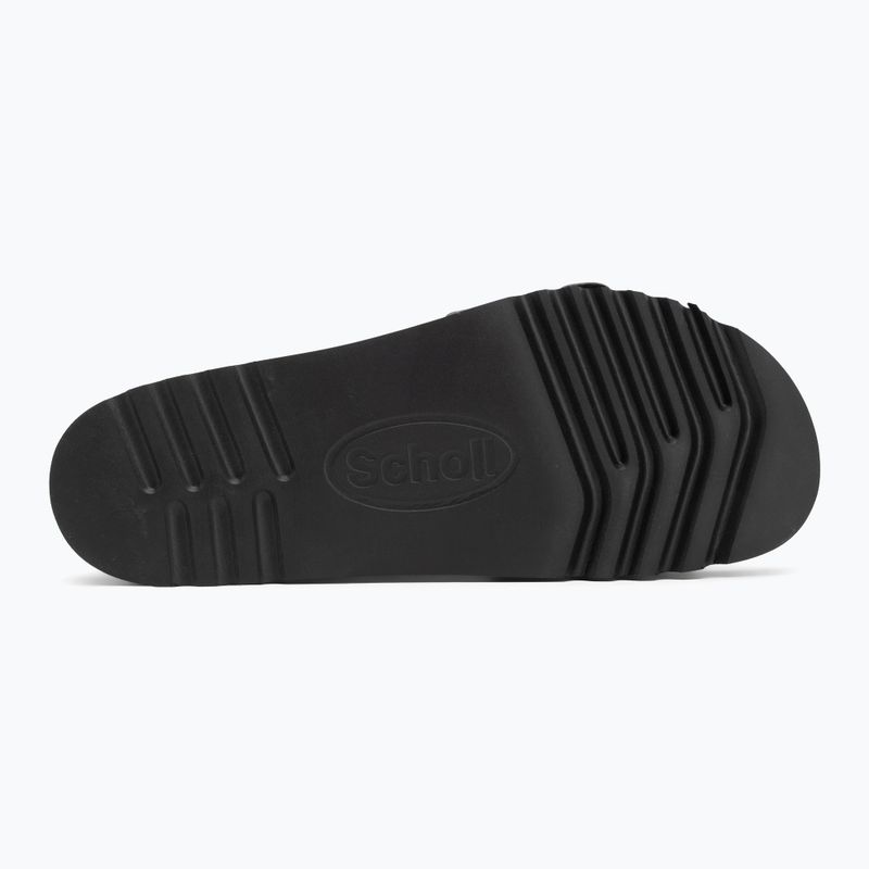 Klapki damskie Scholl Ginni Wide Med black 4