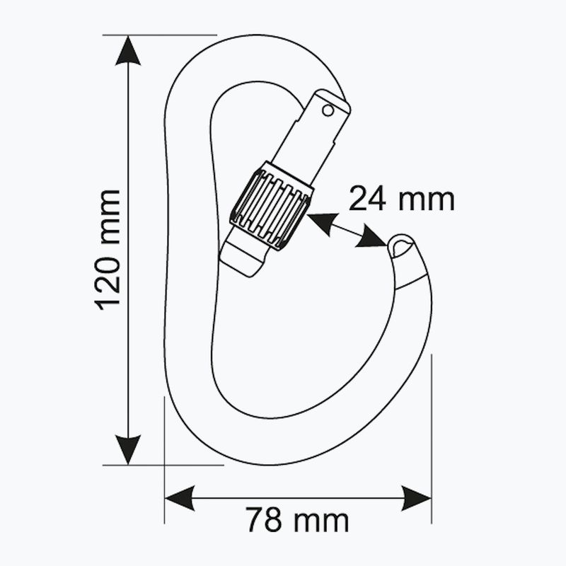 Karabinek CAMP Atom Lock blue 3