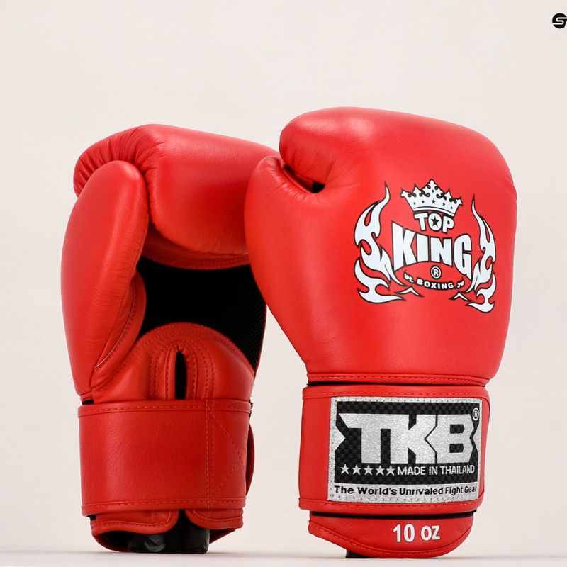 Rękawice bokserskie Top King Muay Thai Ultimate Air red 7