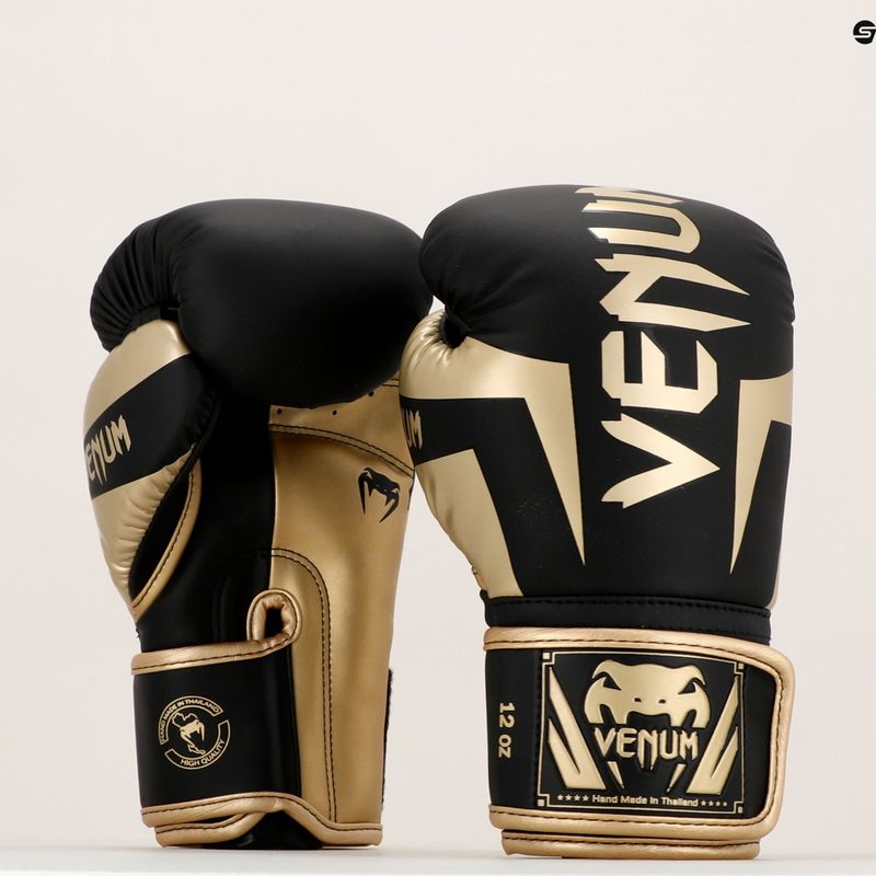 Rękawice bokserskie Venum Elite black/gold 10