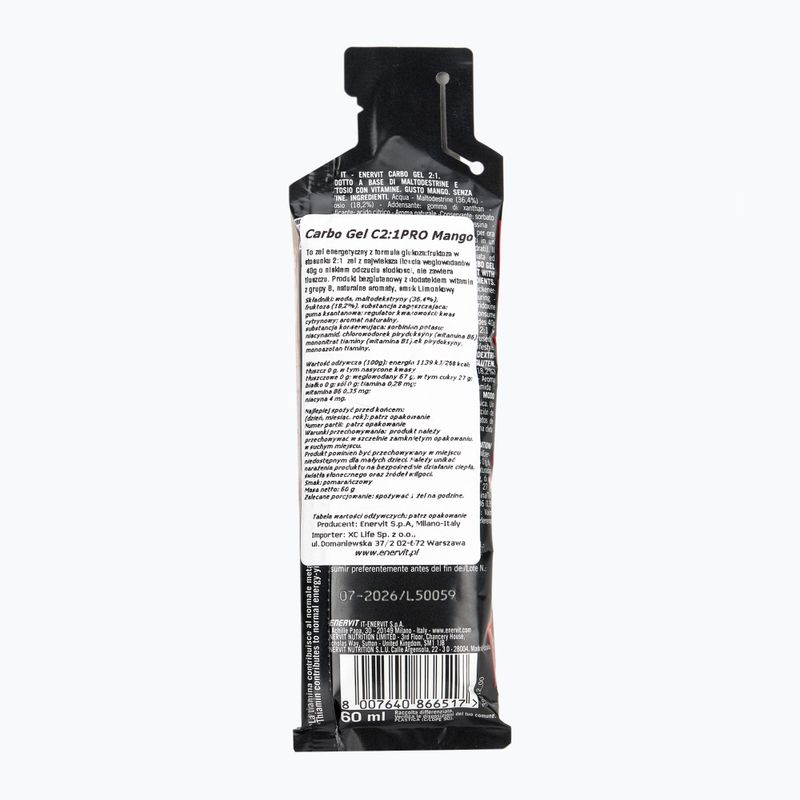 Żel energetyczny Enervit C2:1 Carbo Gel 60 ml mango 2