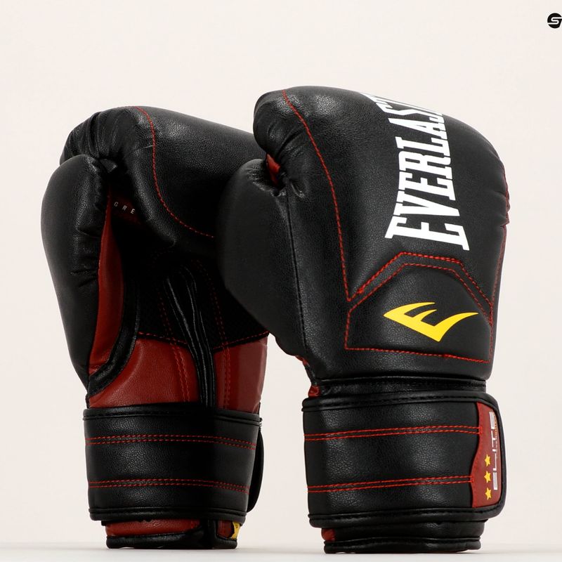 Rękawice bokserskie Everlast Elite Muay Thai czarne EV360MT 7